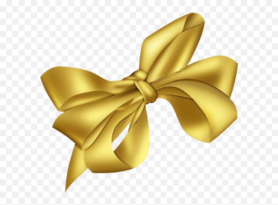 Gold Christmas Bow Png 1 Image - Png Gold Christmas Bow,Gold Bow Transparent Background
