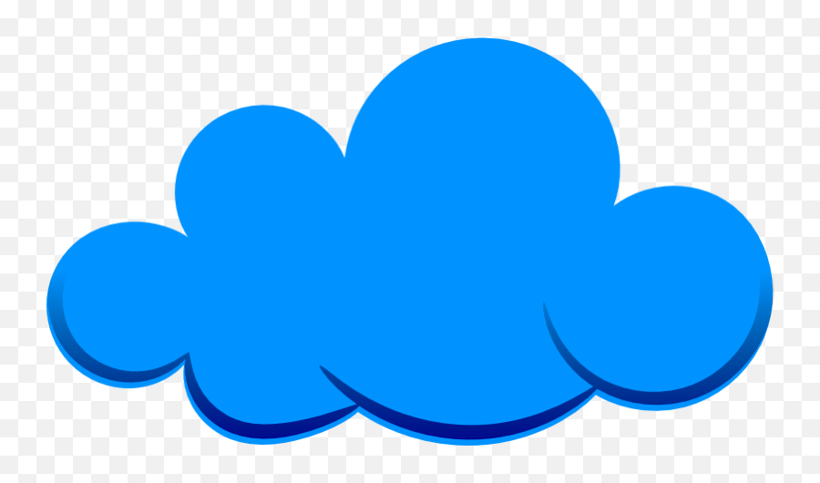 Cloud Clipart Dark Blue - Transparent Background Blue Cloud Clipart Png,Clouds Clipart Png