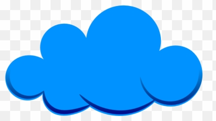 Cloud Clipart Dark Blue - Transparent Background png