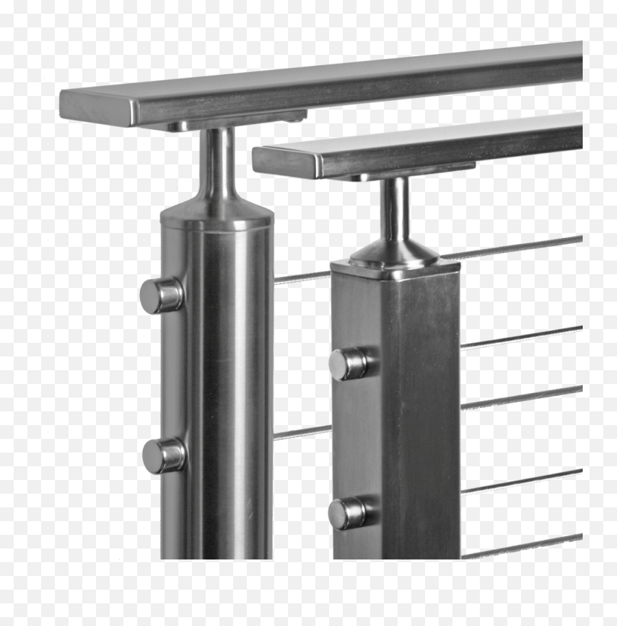 Flat Rectangular Stainless Steel Tube For Toprailhandrail - Stainless Steel Png,Railing Png