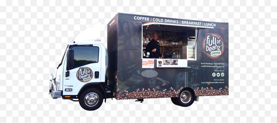 Coffee Vanfood Truck - Full Of Beanz Coffee Full Of Beanz Coffee Png,Food Truck Png
