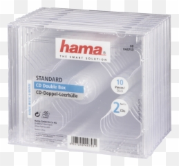 00044753 Hama Standard Cd Double Jewel Case Pack Of 10 - Box Png,Cd Case Png
