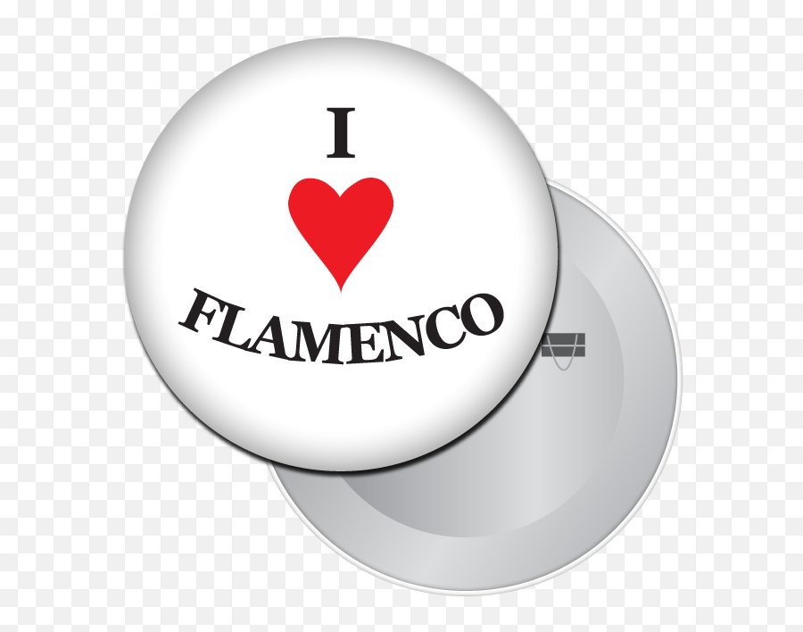 Back Button Png - I Love Flamenco Button Magnet Love Emblem,Flamenco Png