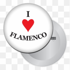 Back Button Png - I Love Flamenco Button Magnet Love Emblem,Flamenco Png