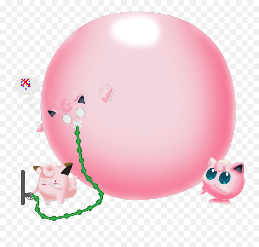 Download Jealous Clefairy - Jigglypuff Inflation Full Size Jigglypuff Inflation Png,Jigglypuff Png