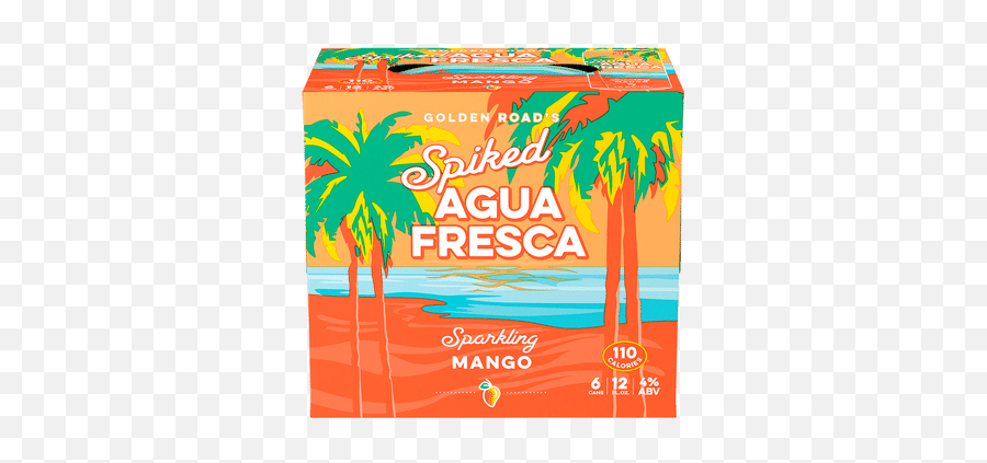 Golden Road Spiked Agua Fresca Mango - Golden Road Spiked Agua Fresca Strawberry Pineapple Png,Aguas Frescas Png