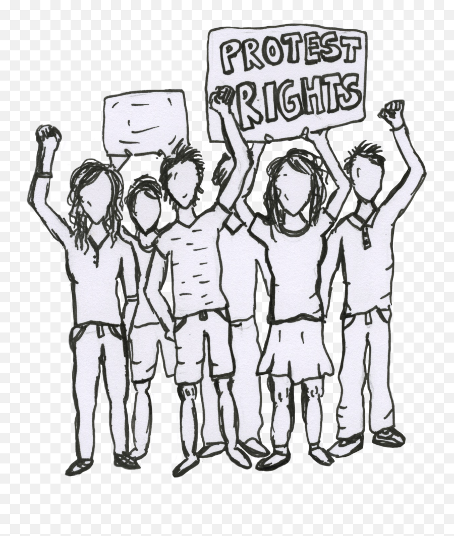 Protesters Know Your Rights U2013 The Western Front - Human Rights Protest Cartoon Png,Protest Png