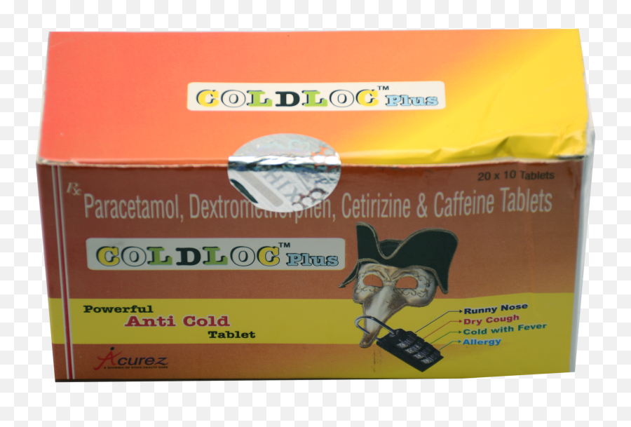 Cold Loc Plus Tablets 325 - Carton Png,Tablets Png