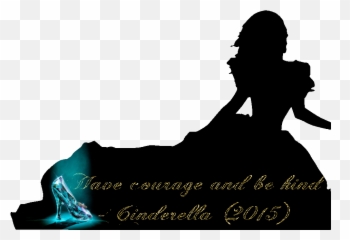 Cinderella Drawing Silhouette - Cinderella 2015 Have Courage And Be Kind Png,Cinderella Png