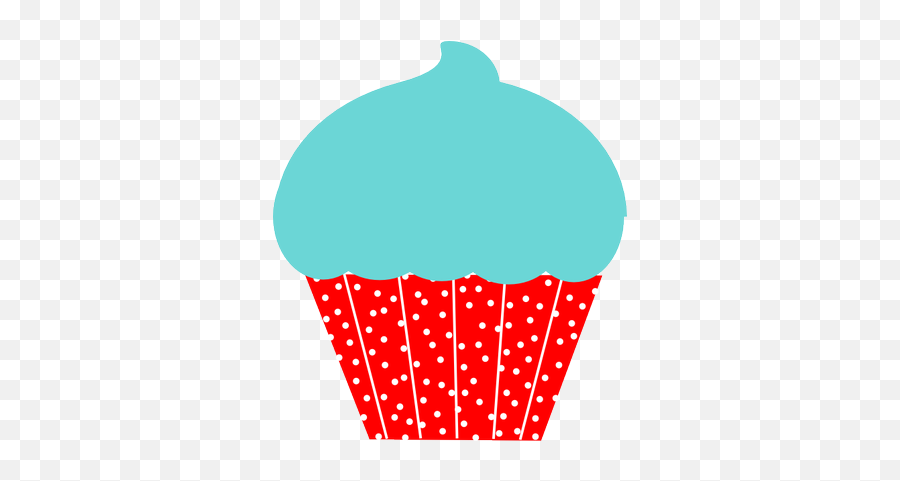 Cupcake - Teal Cupcake Clipart Png,Cupcake Png