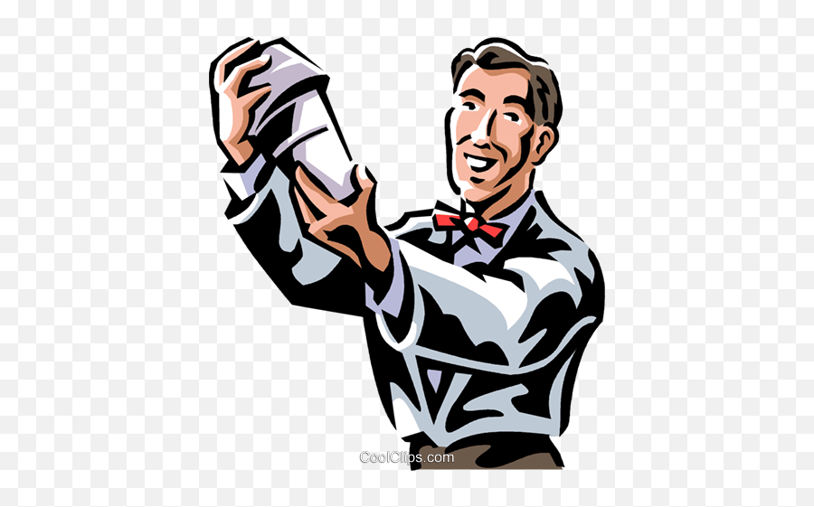 Bartender Mixing A Drink Royalty Free - Bartender Vector Png,Bartender Png