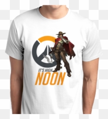 Overwatch Mccree Its High Noon 2 T - Overwatch T Shirt One Shot One Kill Png,Mccree Png