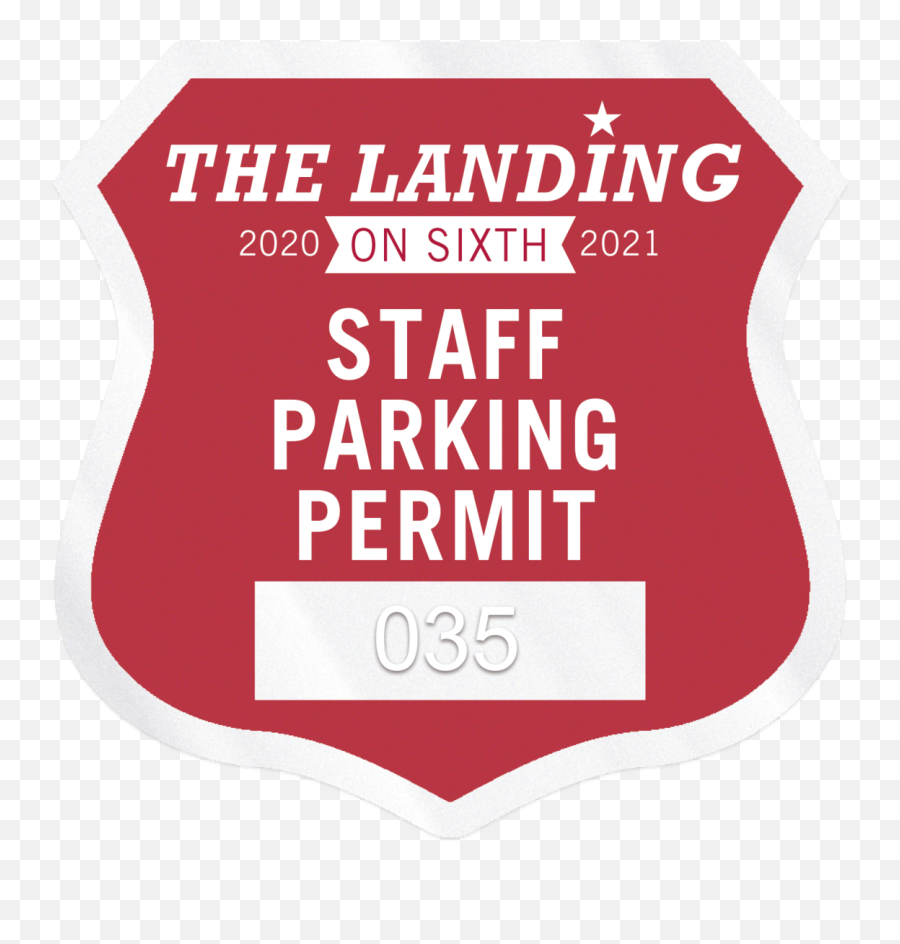 Shield Clear Polyester Numbered Inside Parking Permit Decal - Printing Png,Shield Transparent