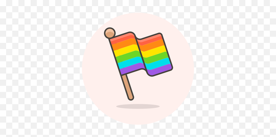 Flag Lgbtq Stick Free Icon Of Lgbt Illustrations - Transparent Straight Ally Flag Png,Lgbt Flag Png