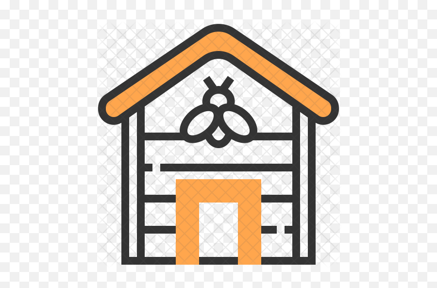 Bee House Icon - Dog House Clipart Black And White Png,House Png Icon