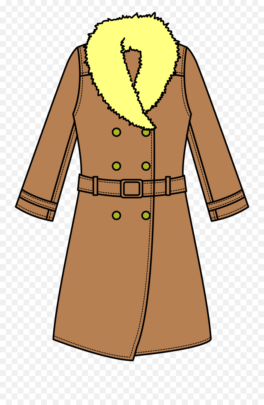 Trench Coat Clipart - Coat Clipart Png,Trench Coat Png