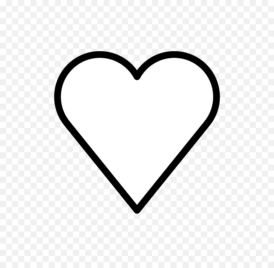 White Heart Emoji - Corazon Blanco Png,White Heart Transparent