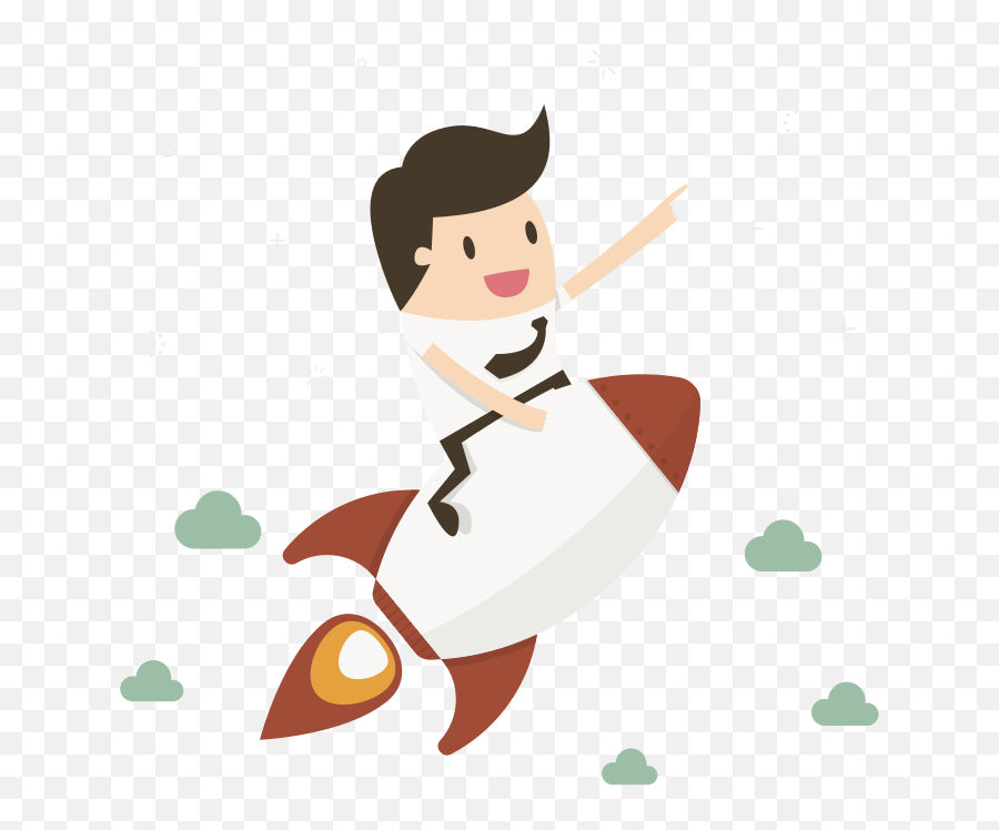 Man - Man On Rocket Vector Png,Strong Man Png