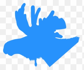 Moose Head Silhouette - Free Vector Silhouettes Creazilla Clip Art png