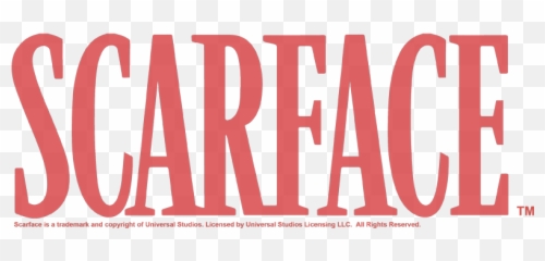 Download Scarface Logo Menu0027s Slim Fit T - Shirt Carmine Png Scarface,Scarface Png