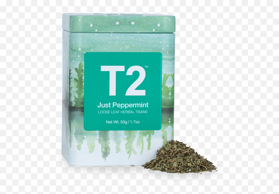 Just Peppermint Loose Leaf Icon Tin - T2 Na T2 Teaus T2 English Breakfast Tea Bags Png,Leaf Icon Png