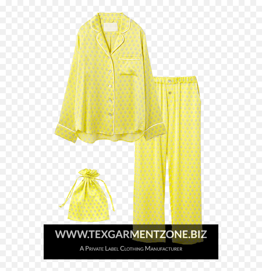 Ladies Soft Silk Nightwear Lingerie Cardigan Pajama - Long Sleeve Png,Pajamas Png