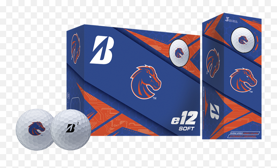 Bridgestone Golf 9cwyncabs Boise State Broncos E12 Soft Sport Balls 6 Pack - Bridgestone Golf 9cwynca E12 Soft Golf Balls Png,Boise State Logo Png