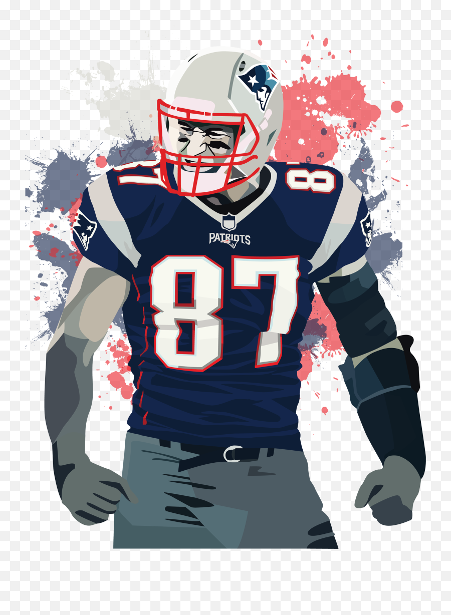 Rob Gronkowski Png Images In - New England Patriots Cartoon,Rob Gronkowski Png