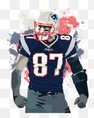 Rob Gronkowski Png Images In - New England Patriots Cartoon,Rob Gronkowski Png