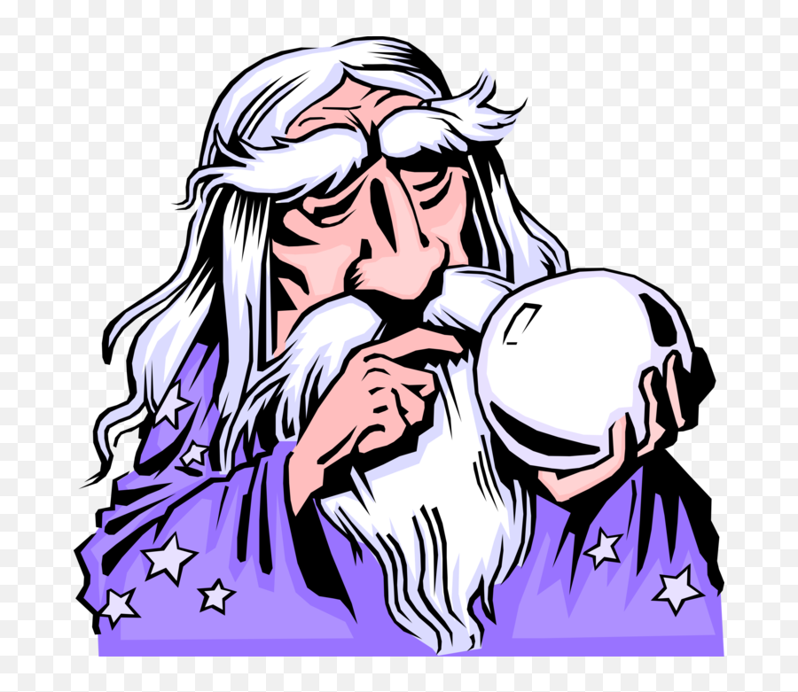 Crystal Ball Wizard Gif Clipart - Cartoon Wizard Crystal Ball Png,Merlin  Png - free transparent png images 