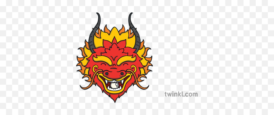 Chinese Dragon Head Craft Cut Out Template Activity Ks1 - Chinese Dragon Head Png,Dragon Head Png