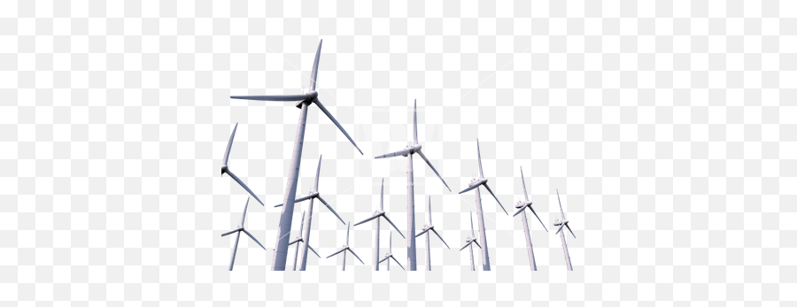 Row Of Wind Turbines Transparent Png - Stickpng Windmills Png,Wind Transparent Background