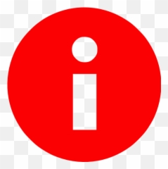 Red Info Icon - Transparent png