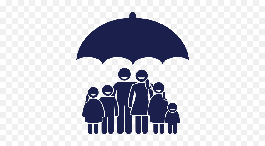 Family Standing Under Umbrella - Icon Family Png Transparent Sharing,Family Png Icon