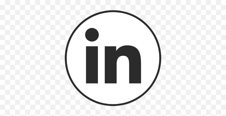 Circle Black Linkedin Graphic - Logo Linkedin En Blanc Png,Black Circle Icon