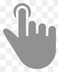 Finger Tap Icon - Black Click Png