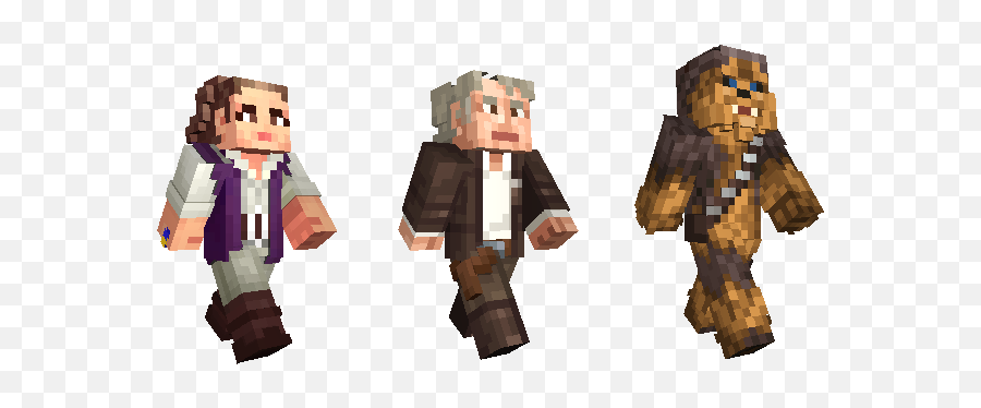 Star Wars Sequel Skin Pack Out Now Minecraft - Minecraft Star Wars Skins Chewbacca Png,Han Solo Icon