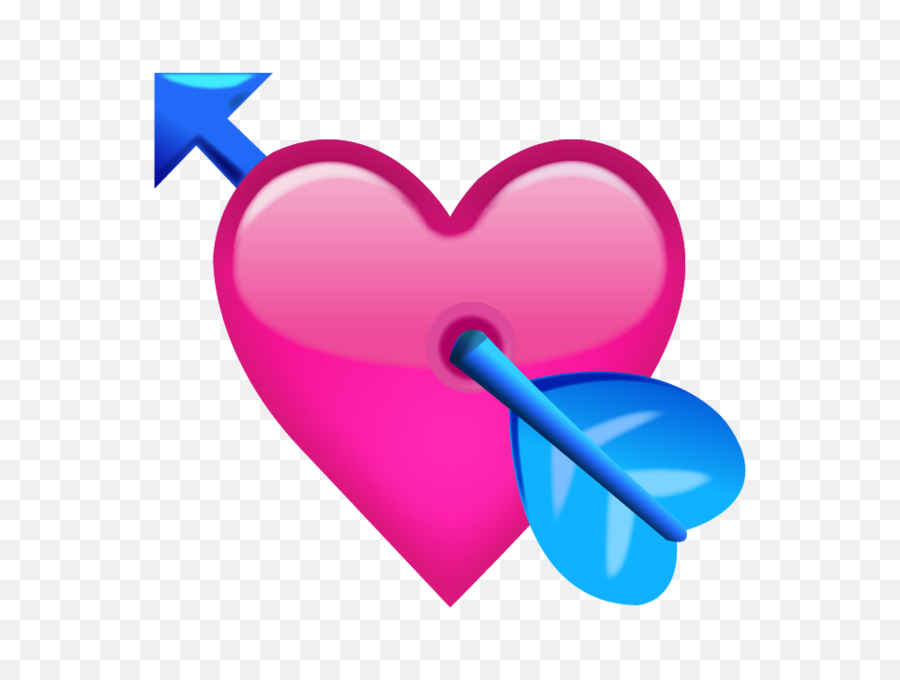 Heart Emoji Png 2 Image - Heart With Arrow Emoji,Hearts Emoji Png