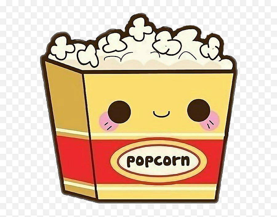 Drawn Popcorn Transparent Tumblr - Cute Clip Art Food Png Food Big Cute Drawings,Popcorn Icon