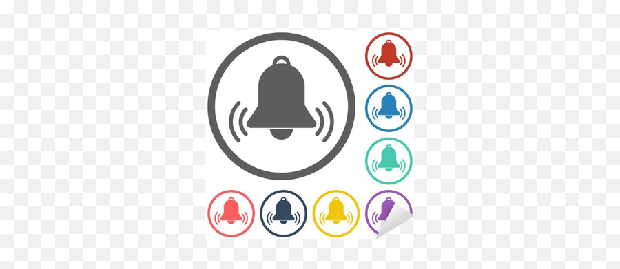 Sticker Bell Icon - Pixersus Bell Sticker Png,Bell Ringing Icon Png