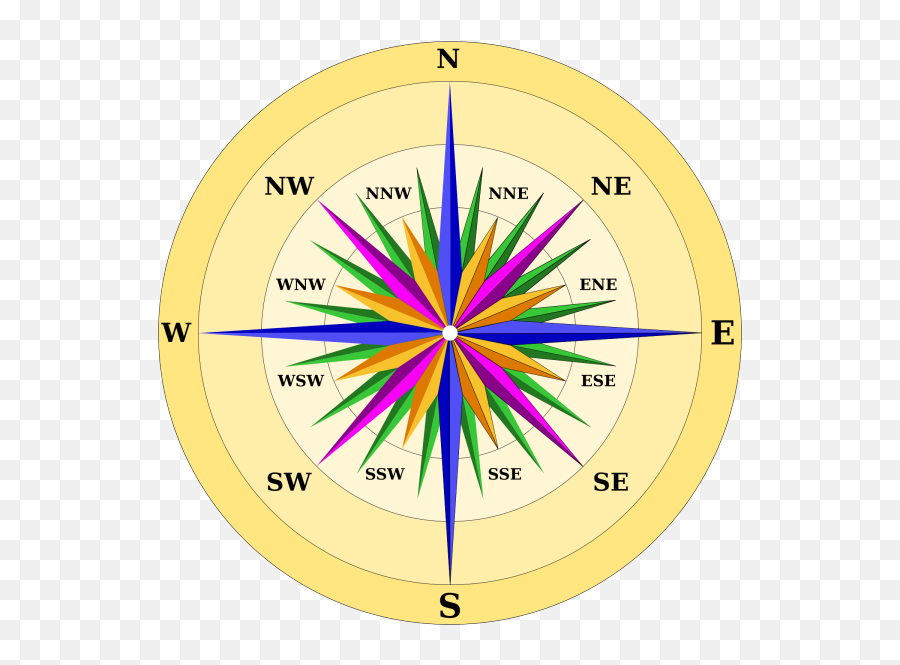 Compass West Trans Png Svg Clip Art For Web - Download Clip Colorful Compass,Sse Icon