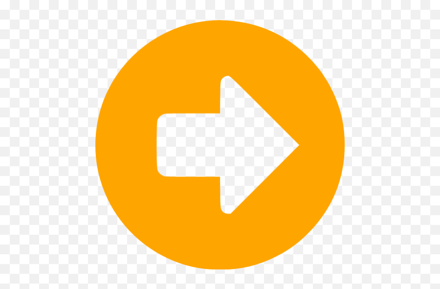 Orange Right Circular Icon - Free Orange Arrow Icons Orange Right Arrow Icon Png,Arrow In Circle Icon