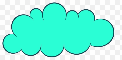 5 Cartoon Clouds Transparent - Vector Png