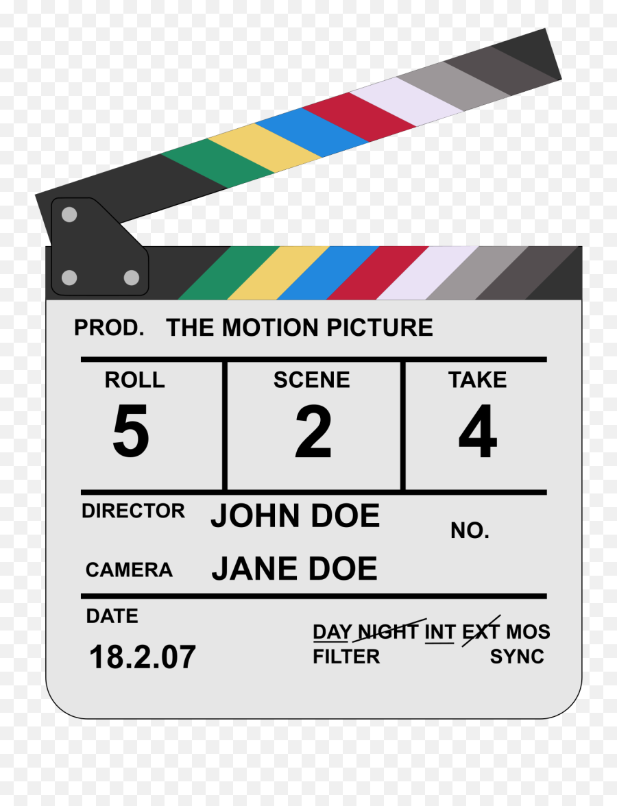 Clapperboard - Clapper Film Png,Clapper Board Png