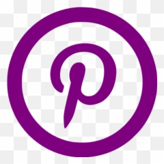 Purple Pinterest 5 Icon - Free purple social icons Facebook Page Logo Black And White png