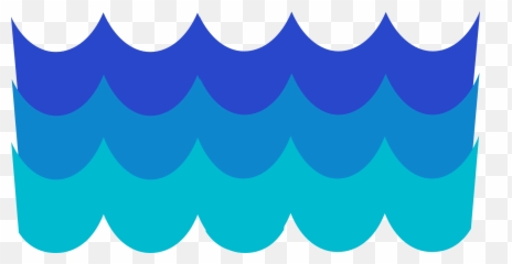 Sea Wave Cartoon Png Image - Cartoon Water Wave Png