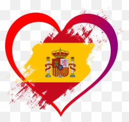 Spain Flag Png Image - Heart