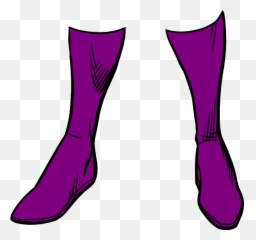 Purple Boots Png Transparent - Superhero Boots Clipart,Transparent Timbs