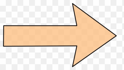 Orange Arrow Without Shadow Straight Clip Art - Clipart png