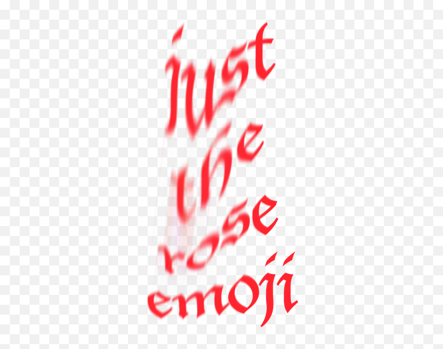 Aka Lil Tilted - Calligraphy Png,Rose Emoji Png